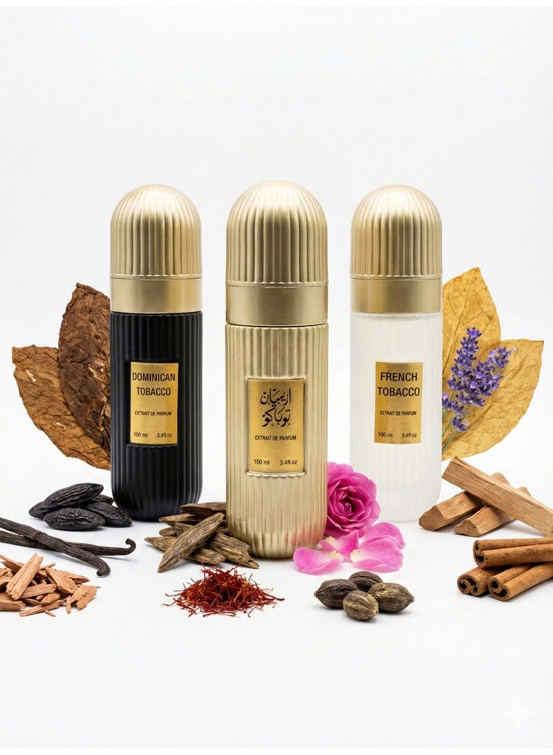 bellezza Tobacco Gift Set, 3 pieces, 100ml - Image 5